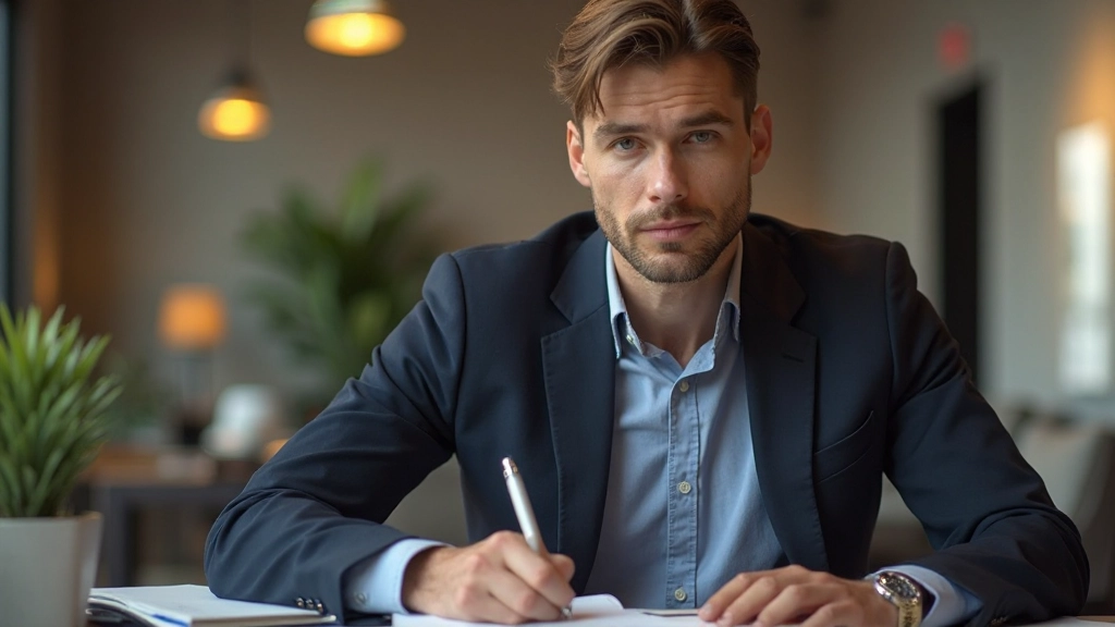 Persoon voorbereiding notities makend voor Nederlands lesmoment